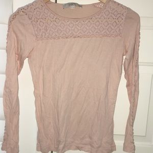 ANNE TAYLOR PINK LONG SLEEVE